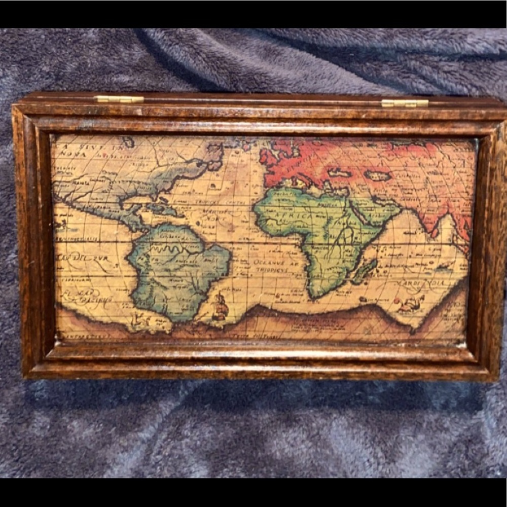 Vintage Wooden Jewelry Box